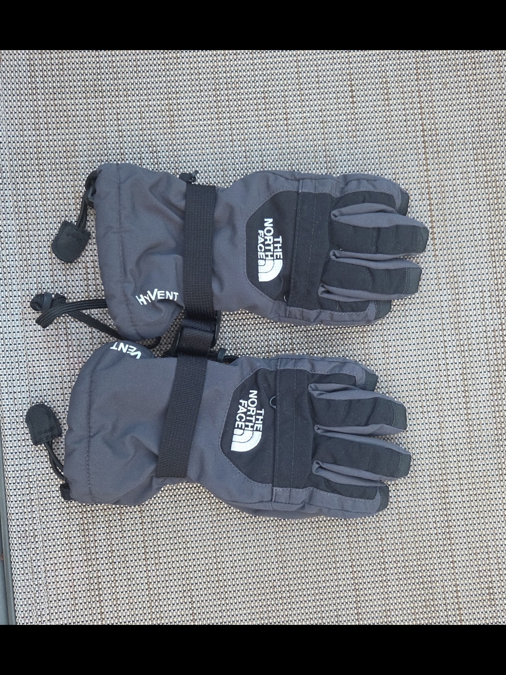 The North Face Dark Gray Insulated Ski Gloves